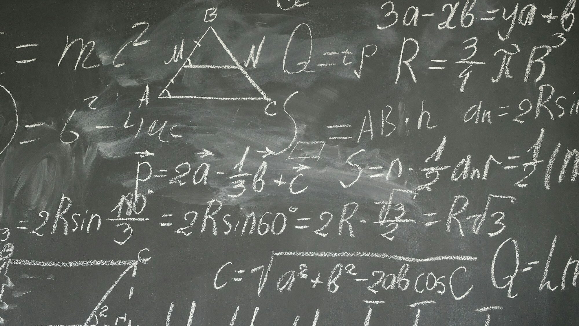math formulas on black board